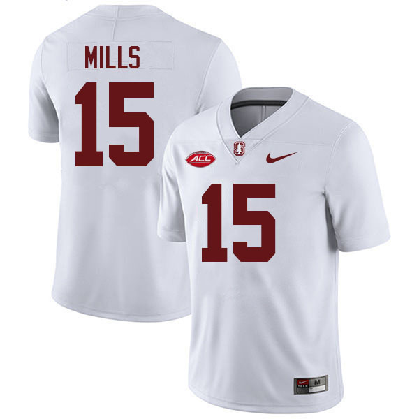 Davis Mills Stanford Jersey,Stanford Cardinal #15 Davis Mills Football Jersey Stitched-White